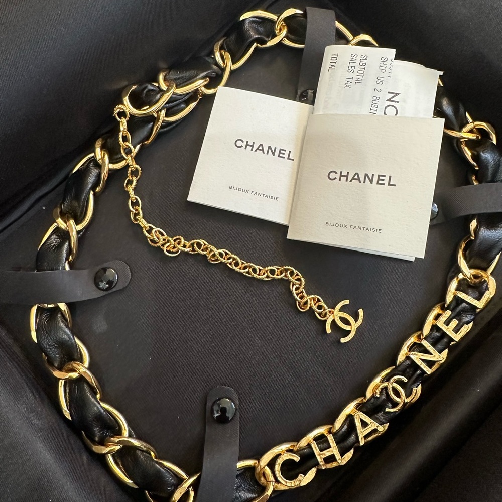 Chanel chain belt